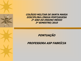 Pontua&ccedil;&atilde;o-V&iacute;rgula