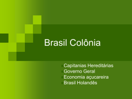 aula brasil colonial