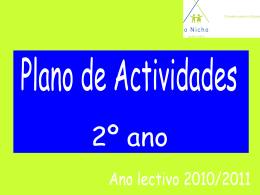 Plano de Actividades 2010
