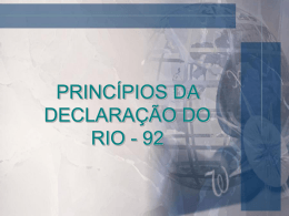 Princípios da Rio/92