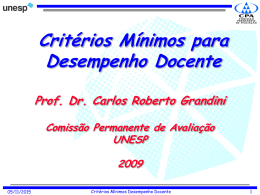 Apresenta&ccedil;&atilde;o Prof. Dr. Carlos Roberto Grandini