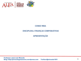 finan&ccedil;as corporativas cap&iacute;tulo 1