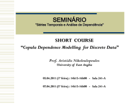 S&eacute;ries Temporais, Analise de Depend&ecirc;ncia e Aplica&ccedil;&otilde;es - IME-USP
