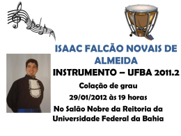 isaac falcão novais de almeida instrumento – ufba 2011.2