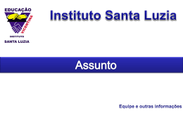 Modelo de Power Point ISL - para professores e equipe