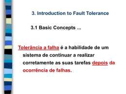 1. Review of Multiprocessors and Fault Tolerance