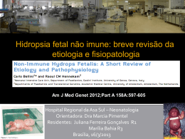 Hidropsia fetal não imune