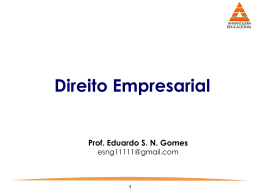 direito empresarial &ndash; esng &ndash; 1&ordf; aula