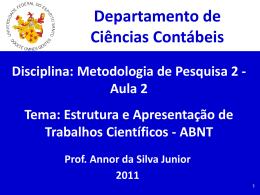 (Aula 2 - estrutura e ABNT).