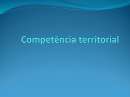 Competência territorial