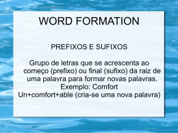 Word Formation