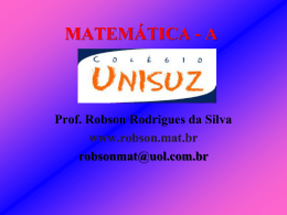 Apresentação do PowerPoint - Prof. Ms. Robson Rodrigues da Silva