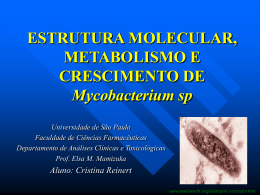 GÊNERO Mycobacterium