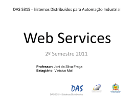 Web Services - Departamento de Automação e Sistemas