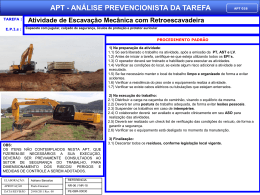 APT 26 - Atividade de Escavação Mecânica com Retroescadeira