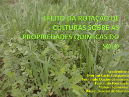 Altera&ccedil;&otilde;es na fertilidade do solo em sistemasde rota&ccedil;&atilde;o de culturas