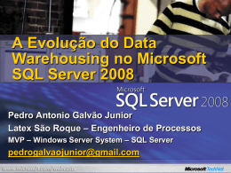 WebCast &ndash; SQL Server 2008 &ndash; 08052008 &ndash; Datawarehousing