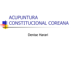 ACUPUNTURA CONSTITUCIONAL COREANA