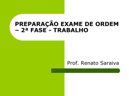 prepara&ccedil;&atilde;o exame de ordem &ndash; 2&ordf; fase