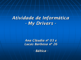 Atividade - My Drivers - Atividades de Informática