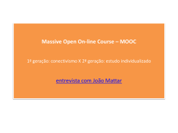 Massive Open On-line Course - MOOC Colaboração com muitas