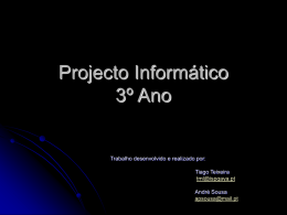Projecto Informático 3º Ano