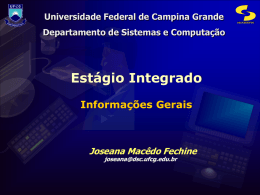 Informações Gerais - Computação UFCG