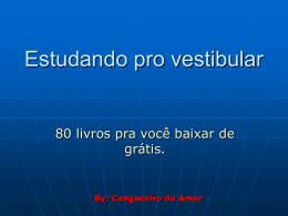 Estudando pro vestibular