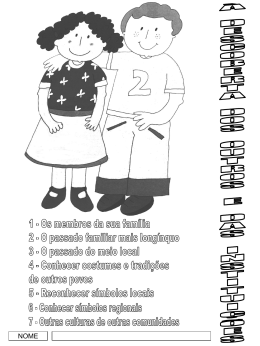 3 &ndash; &Agrave; descoberta dos outros e das institui&ccedil;&otilde;es 3&ordm; ano estudo do meio