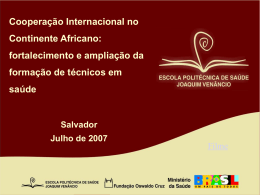 André Malhão - Escola Politécnica de Saúde Joaquim Venâncio