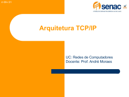 Arquitetura TCP/IP