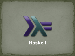 apresentação haskell