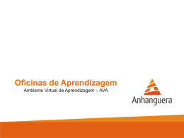 Oficinas Aprendizagem - Faculdade Anhanguera Sorocaba