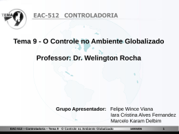 EAC-512 CONTROLADORIA Tema 9 - O - Erudito FEA-USP