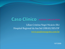Caso Clínico: Acidose tubular renal