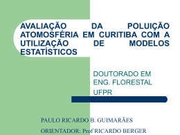 a polui&ccedil;&atilde;o atmosf&eacute;rica