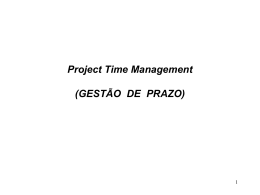 GEST&Atilde;O DE PRAZO