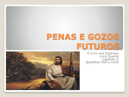 Tema: PENAS E GOZOS FUTUROS