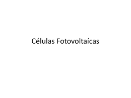 Células Fotovoltaícas