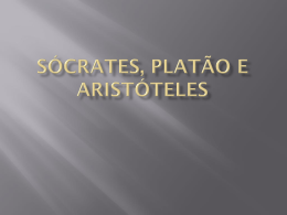 Sócrates, Platão e aristóteles