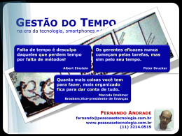 Gerenciamento do tempo