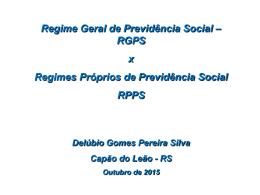 Dr Delubio RPPS 2015 Capão Leão