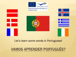 Vamos aprender português?