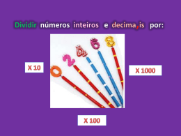 dividir numeros inteiros e nmeros decimais por 10 - 100