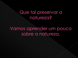 Preserva&ccedil;&atilde;o da Natureza Mariana 3&ordm; B