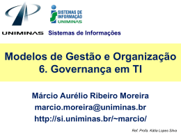 6. Governan&ccedil;a em TI - Lopes & Gazzani Planejamento Ltda