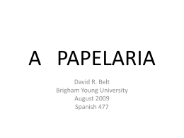 A PAPELARIA - Language Links 2006