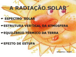 A radiação terrestre