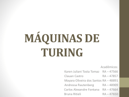 MÁQUINAS DE TURING