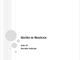 Gest&atilde;o de Neg&oacute;cios